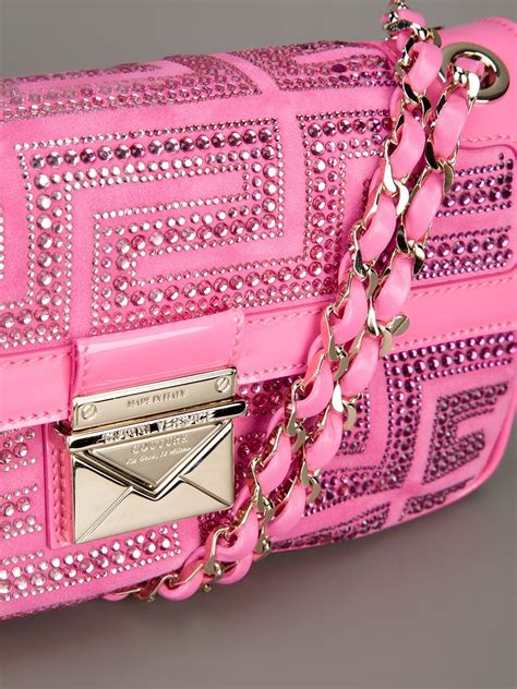 versace pink cut out bag|Versace purses outlet.